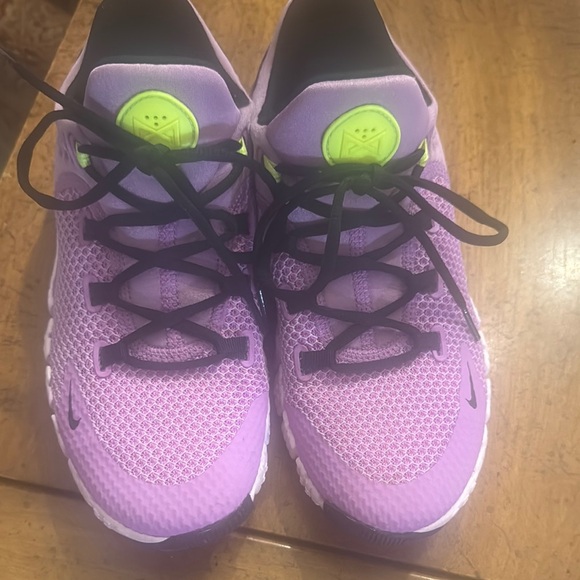 Nike Purple and Neon Metcon Shoes 8.5 - Picture 3 of 7